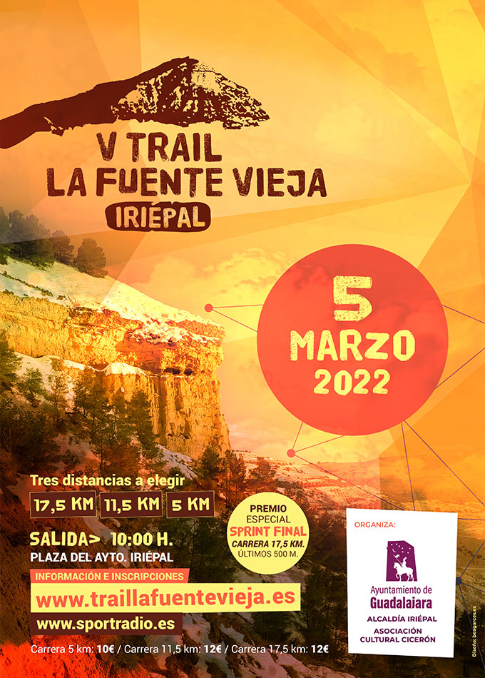 Cartel Trail La Fuente Vieja 2022 Iriepa